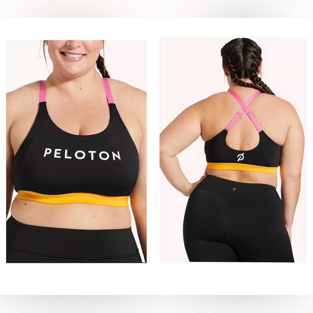 Peloton Push Your Boundaries Color Block Athletic Sports Bra